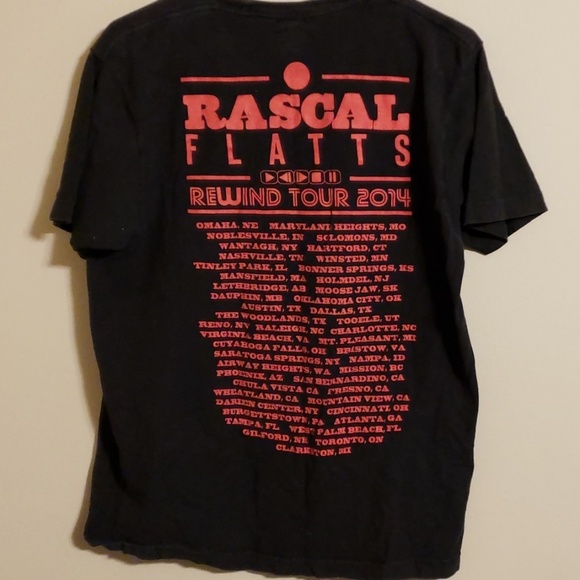 Rascal flatts rewind tour tshirt - Picture 3 of 3